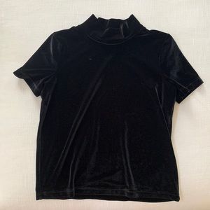 ❗️GOOD CONDITION❗️Madewell Velvet Mock Neck Top